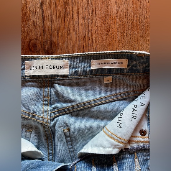 Denim Forum Farrah Wide Leg Jeans - Picture 3 of 7